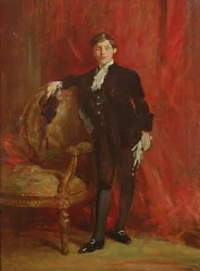 Lord Michelham vestito da paggio per l